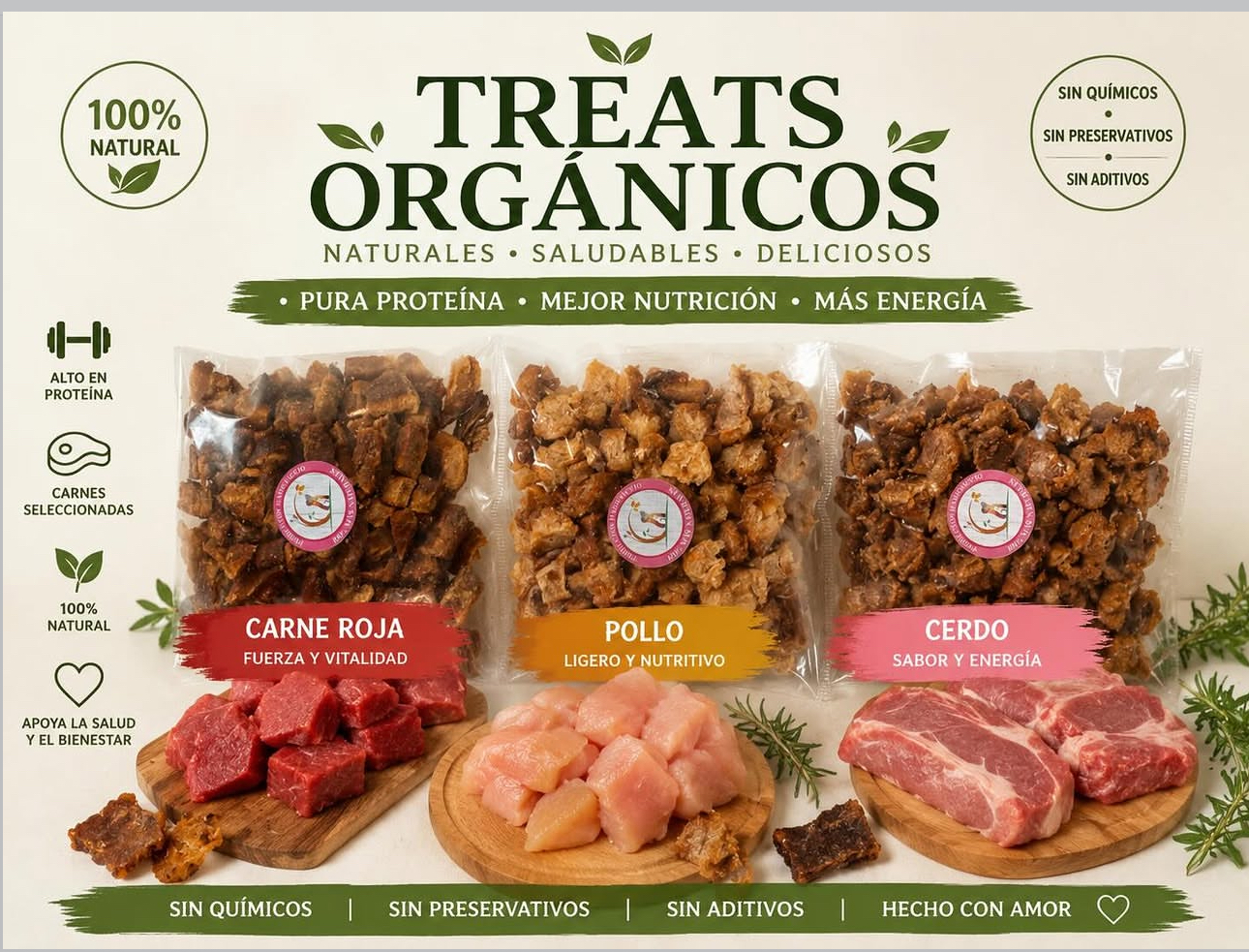Treats orgánicos hechos a mano HADICIACCIO